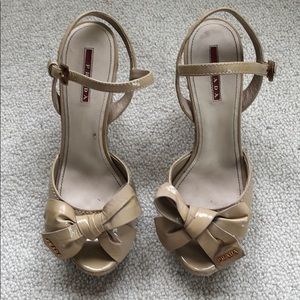 Prada Nude Wedges